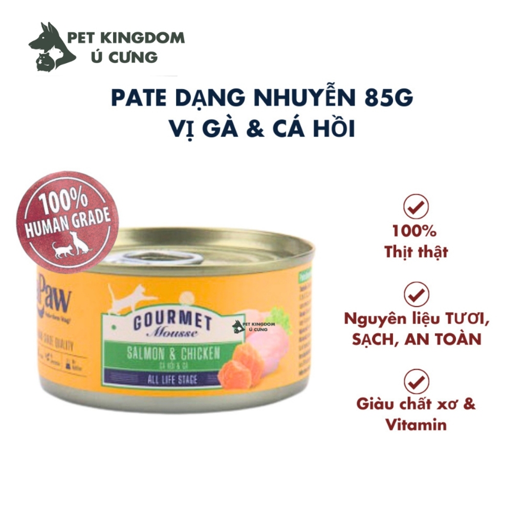 Pate Cho Mèo Lapaw Gourmet Dạng Nhuyễn Lon 85g, 375g