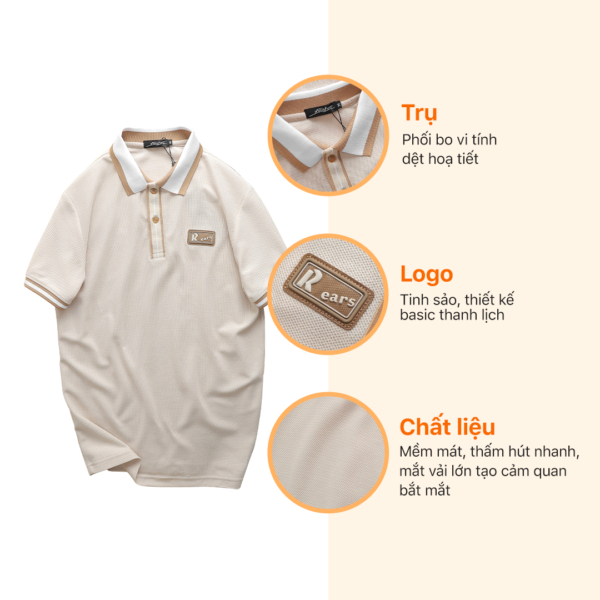 Áo thun  polo nam trơn Marc Rears big size 3xl 90kg - cotton cá sấu cao cấp, thoải mái, lịch lãm, sang trọng
