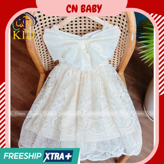 Váy cho bé gái, vbg,váy ren trễ vai cho bé gái 8-20kg