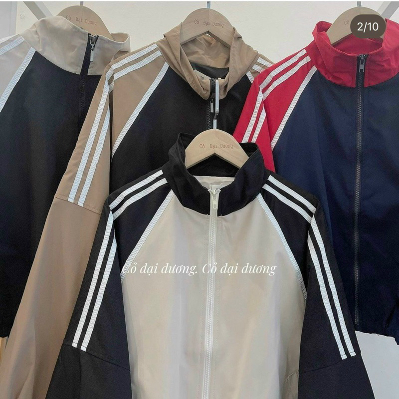Áo Khoác Bomber Dù Croptop 2 Lớp Tay Bồng Cánh Dơi Trendy 2023