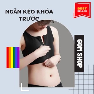 Áo nịt ngực tomboy loại kéo khóa giữa ngực
