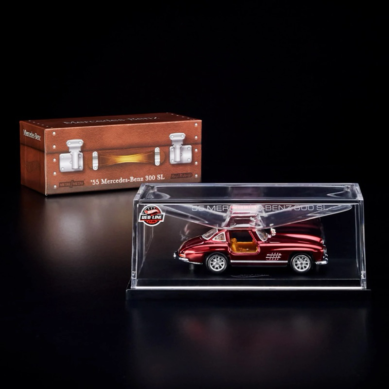 BoonShop Xe Mô Hình Hot Wheels RLC 1955 Mercedes-Benz 300 SL - "Oxblood"