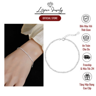 [HOẢ TỐC 1H] Lắc tay bạc nữ S925 dây xù xinh xắn lấp lánh Loynie Jewelry, vòng tay bạc Ý thanh lịch