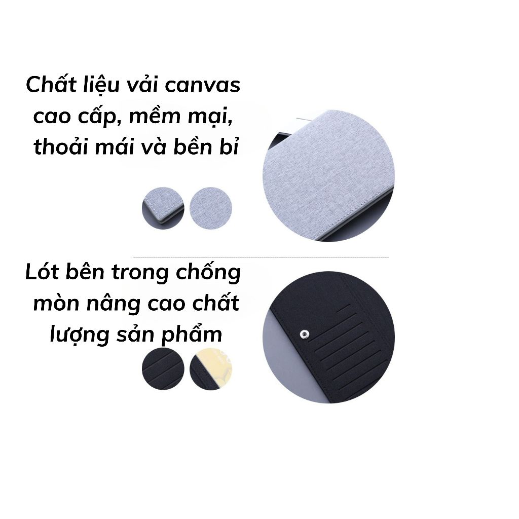 Ví dài nam vải Canvas cao cấp, chống mòn và kháng nước tốt - VDNA5