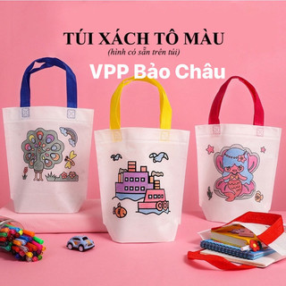 Tô màu túi vải cho bé
