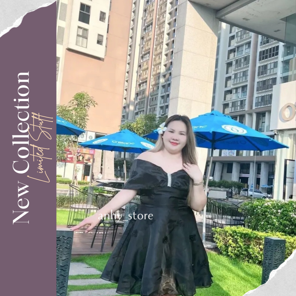 Đầm trắng tay dài đi chơi, dự tiệc phối áo nơ đen