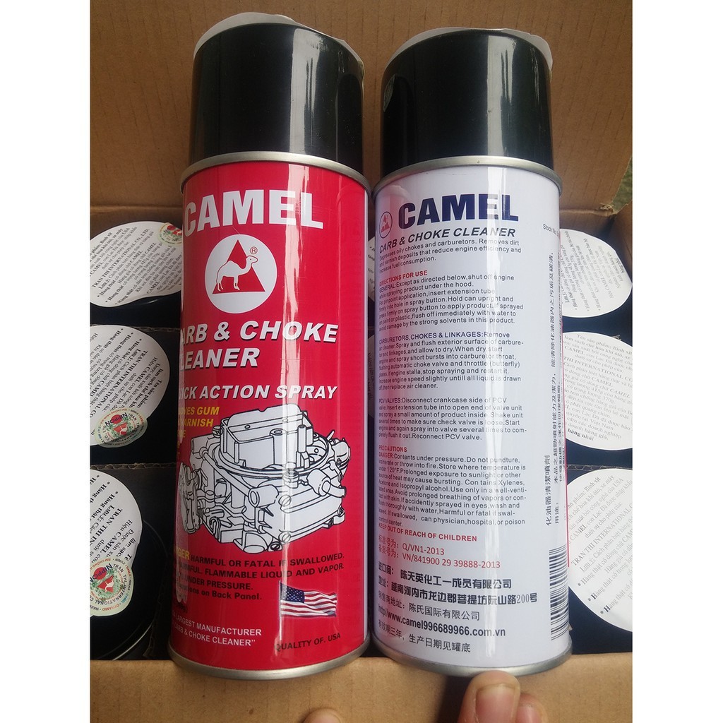 Xịt chế hòa khí ô tô Linh Anh Car - Xịt chế hòa khí Camel