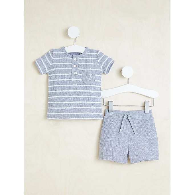 Set quần áo polo xám tan George_hàng chính hãng authentic