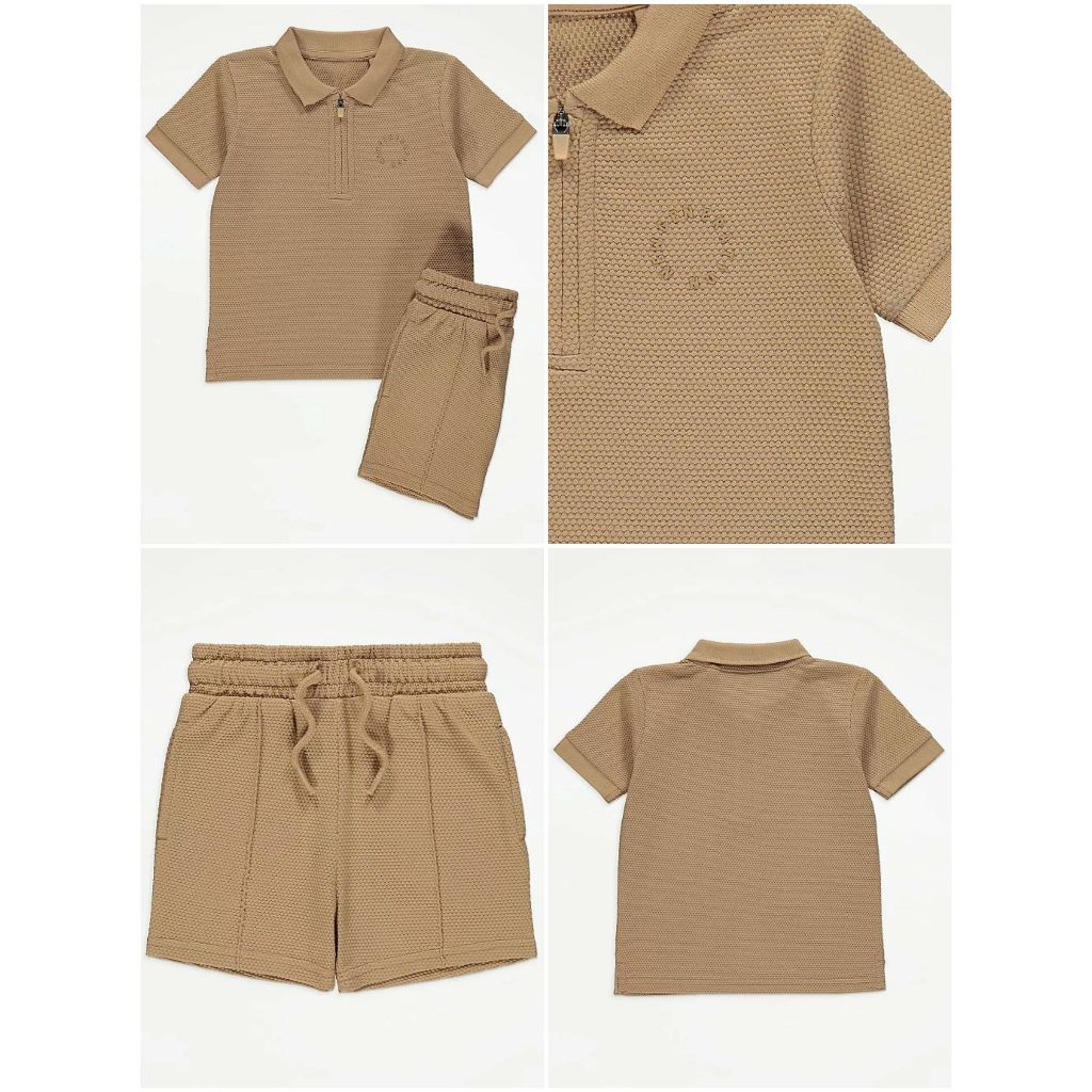 Set quần áo polo xám tan George_hàng chính hãng authentic