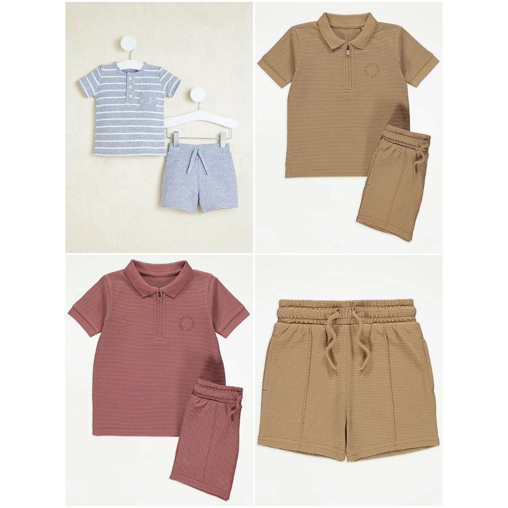 Set quần áo polo xám tan George_hàng chính hãng authentic