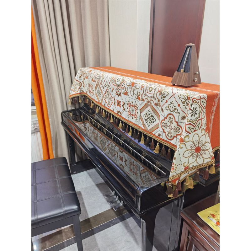 Khăn phủ đàn piano điện piano cơ organ cao cấp phong cách Châu Âu sang trọng Bruce Shop
