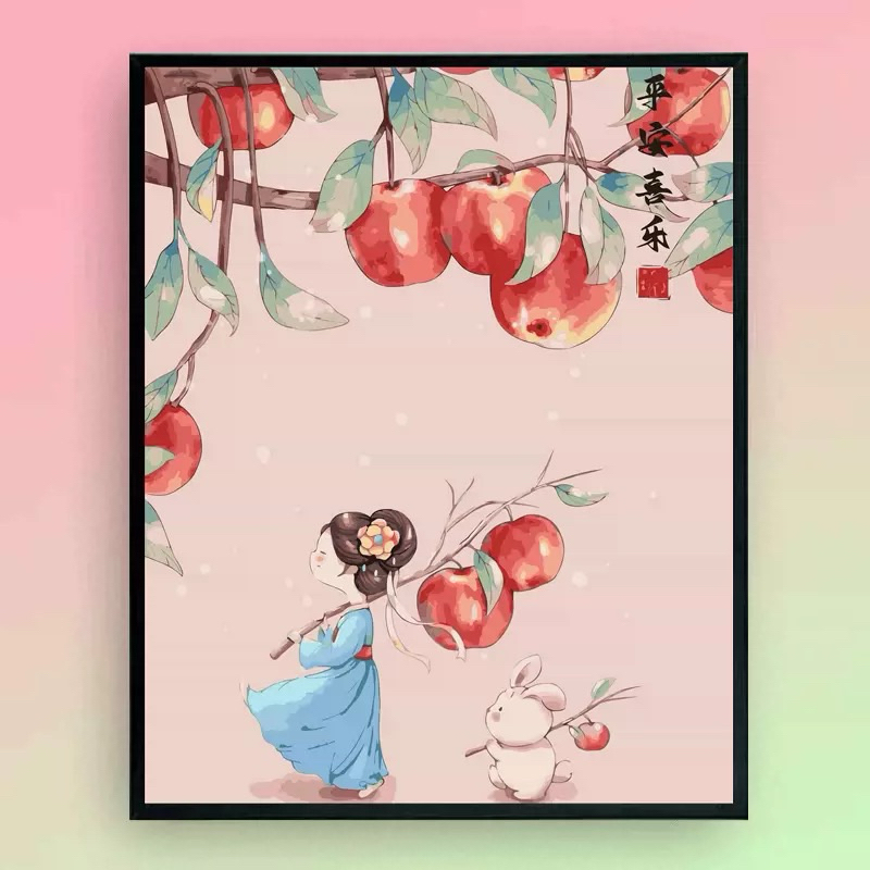 Tranh thêu 50*65CM 11CT nội địa trung