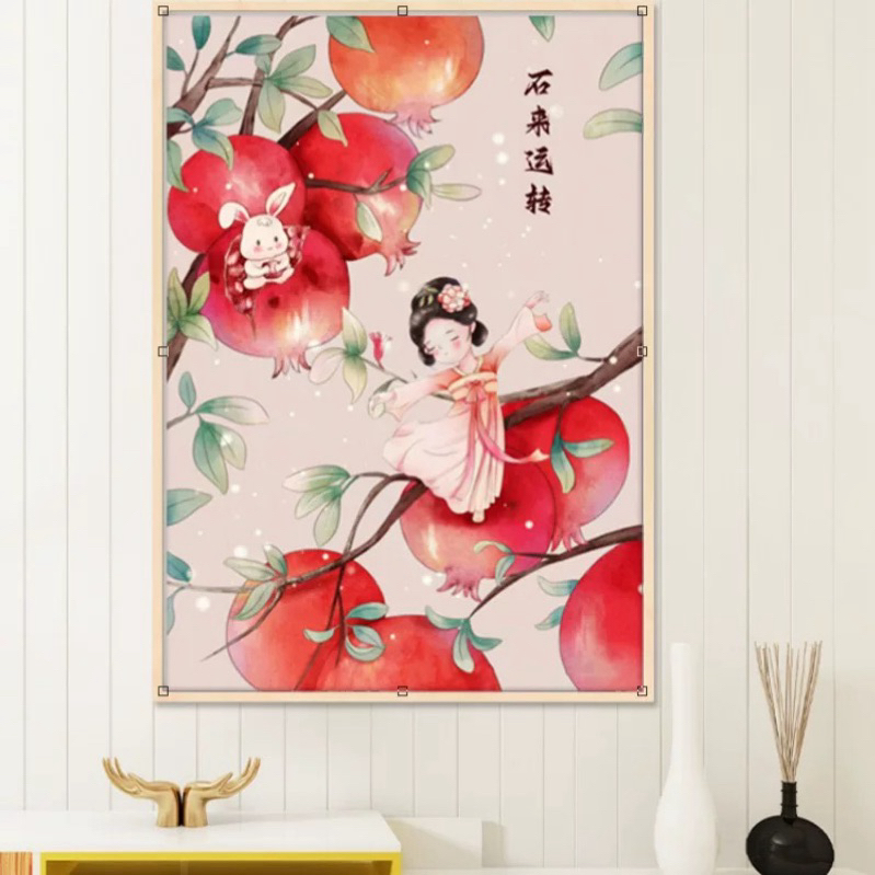 Tranh thêu 50*65CM 11CT nội địa trung