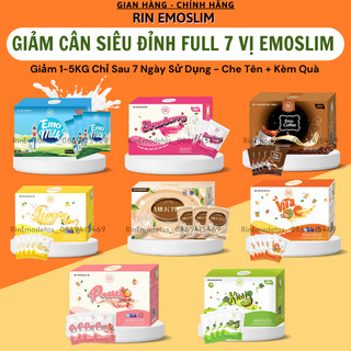 (CHE TÊN + KÈM QUÀ) Detox Emoslim Giảm Cân 8 Vị Trái Cây - Giảm Mỡ Bụng / Giam Can An Toan