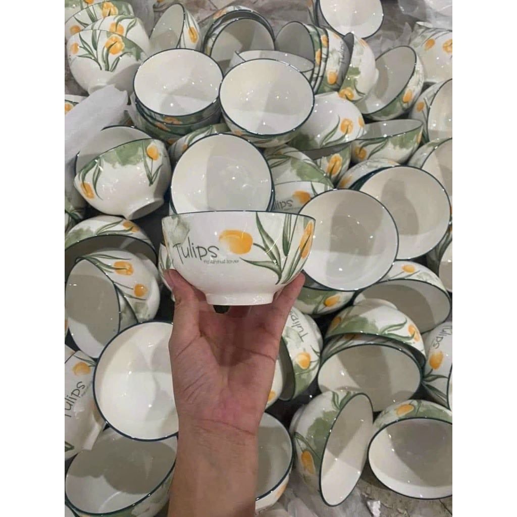 BỘ BÁT 11 MÓN HOA TUYLIP SIÊU SANG SIÊU XINH