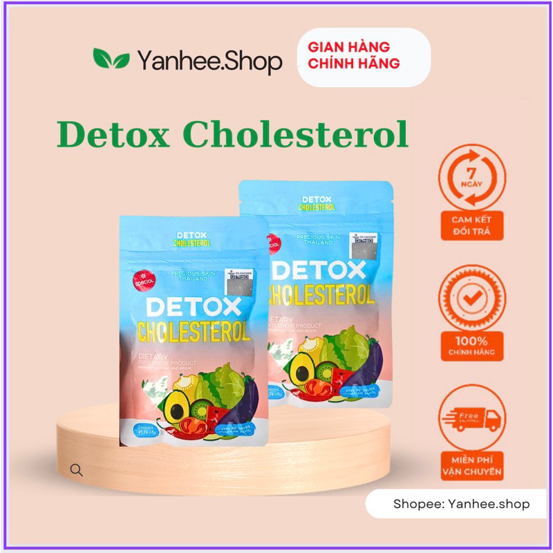 Viên uống hỗ trợ giảm cân Detox Cholesterol Chính Hãng Thái Lan (60 viên)