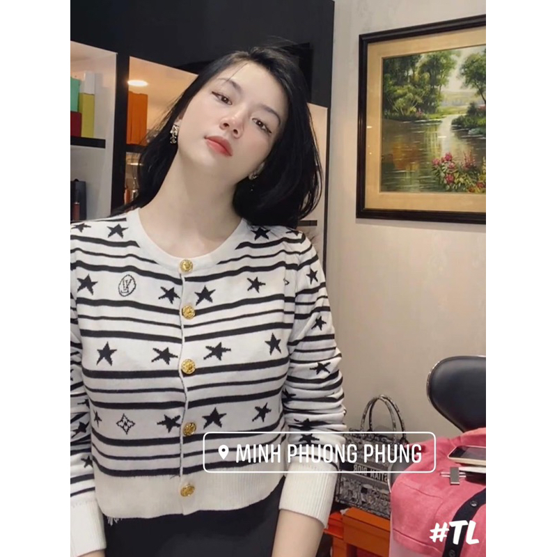 Áo Len Khuy L .V Sao Trắng Siu Cấp