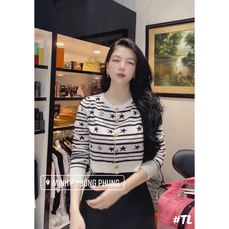 Áo Len Khuy L .V Sao Trắng Siu Cấp