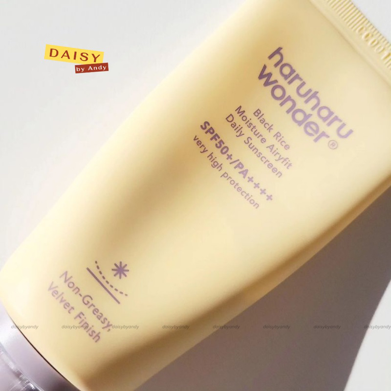Kem chống nắng phổ rộng Haruharu Wonder 𝗕𝗹𝗮𝗰𝗸 𝗥𝗶𝗰𝗲 𝗠𝗼𝗶𝘀𝘁𝘂𝗿𝗲 𝗔𝗶𝗿𝘆𝗳𝗶𝘁 𝗗𝗮𝗶𝗹𝘆 𝗦𝘂𝗻𝘀𝗰𝗿𝗲𝗲𝗻 50ml