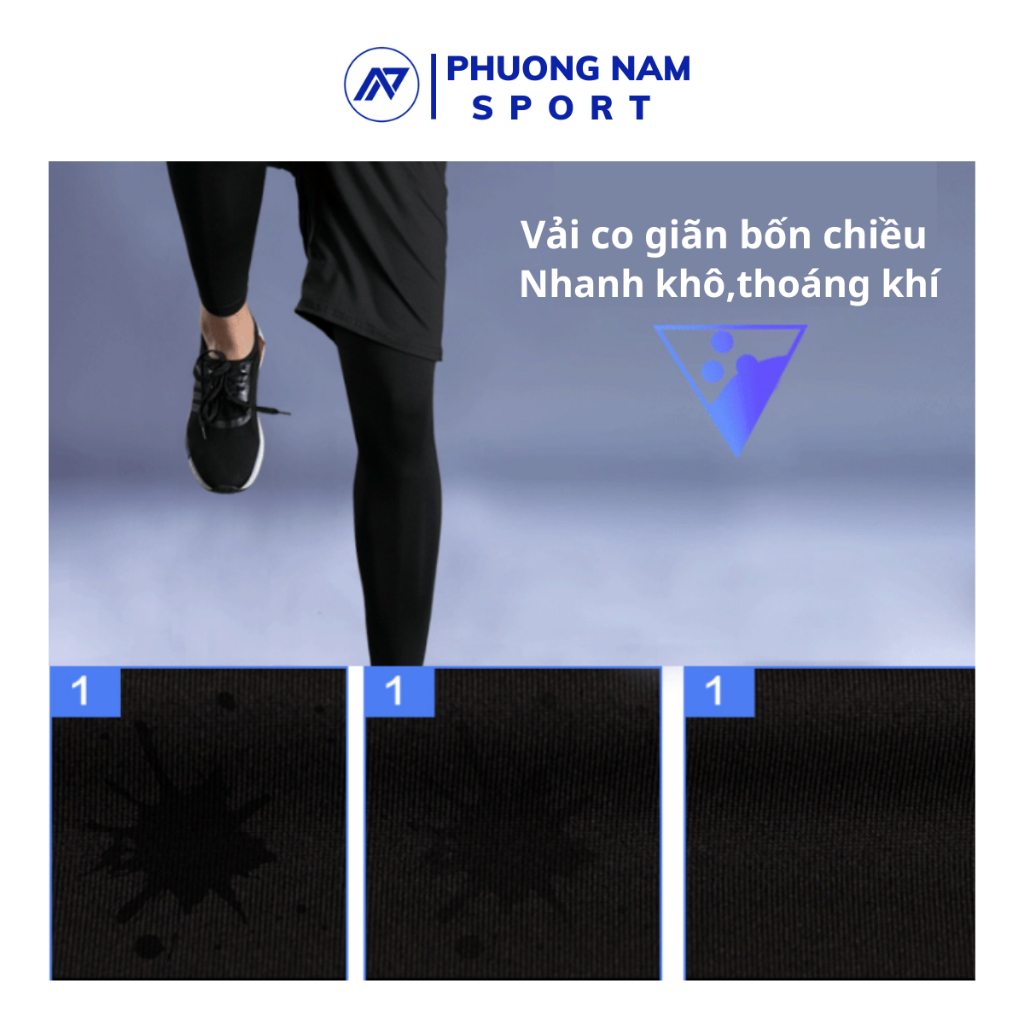 QUẦN GIỮ NHIỆT NAM COMBAT PRO LEGGING TẬP GYM DÁNG DÀI MÀU ĐEN