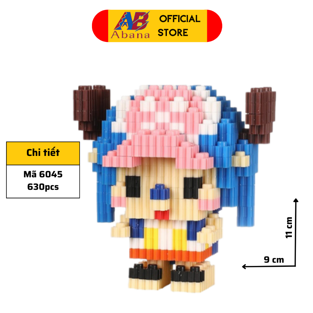 Bộ Xếp Hình 3D Doreamon, Đồ Chơi Lego Abana Nhân Vật Hoạt  Hình One Piece, Shin, Stitch, Dành Cho Bé Giải Trí Sáng Tạo