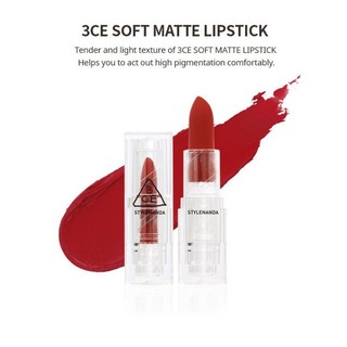 Son Thỏi 3CE Soft Matte Lipstick 3.5g