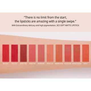 Son Thỏi 3CE Soft Matte Lipstick 3.5g