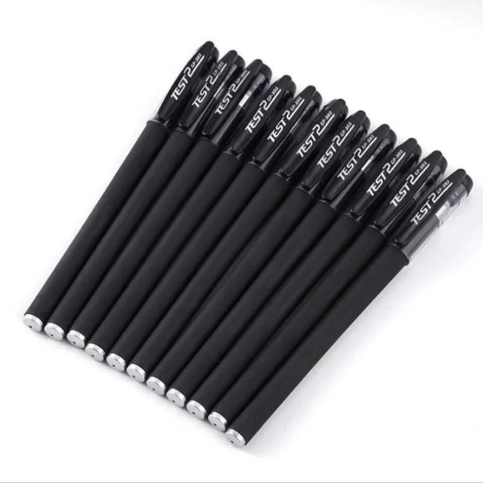 Thịnh hành Bút chép kinh_Bút bi viết chữ đẹp ngòi 0.5mm mực Gel có nắp mực đen