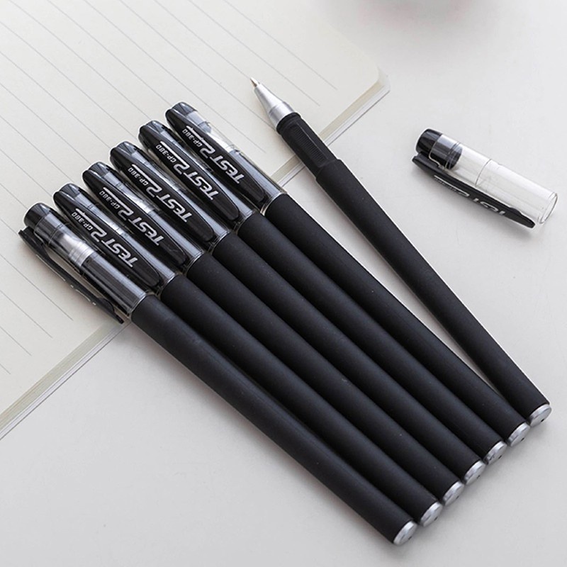 Thịnh hành Bút chép kinh_Bút bi viết chữ đẹp ngòi 0.5mm mực Gel có nắp mực đen