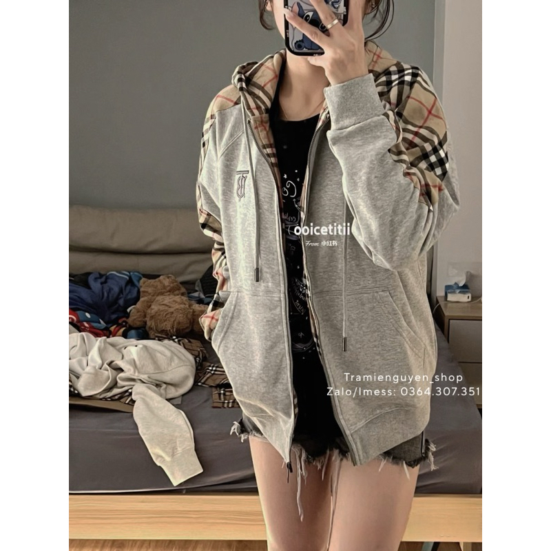 Áo khoác xám viền BBR