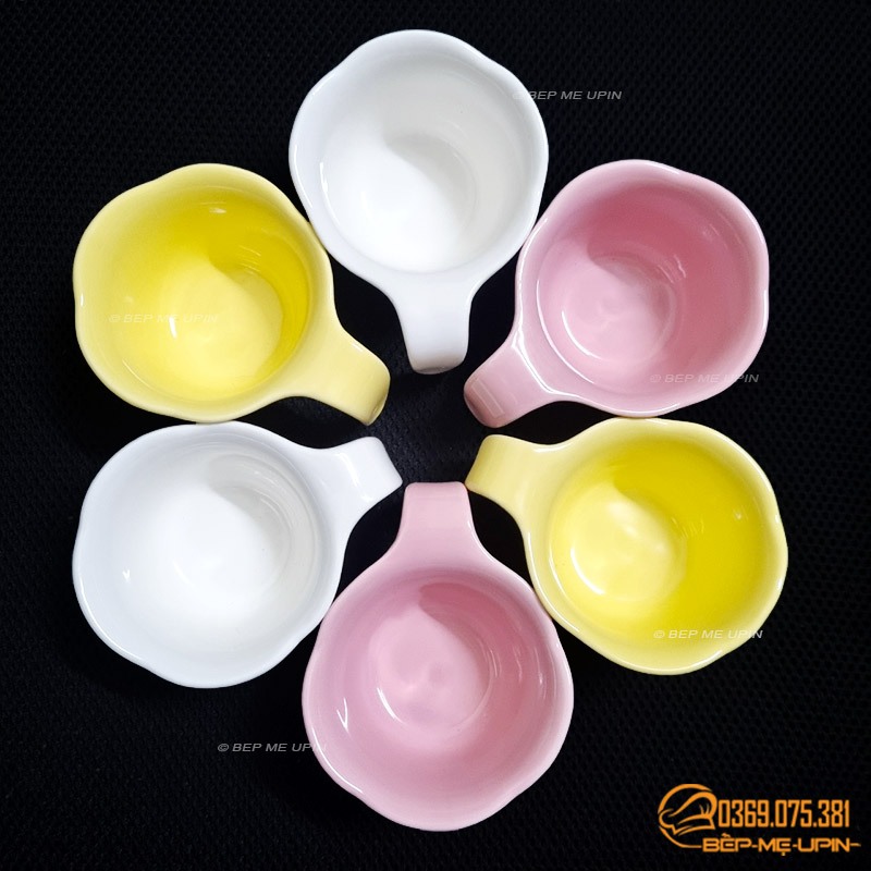 Ly gốm sứ hoa mai tách trà decor cắm hoa