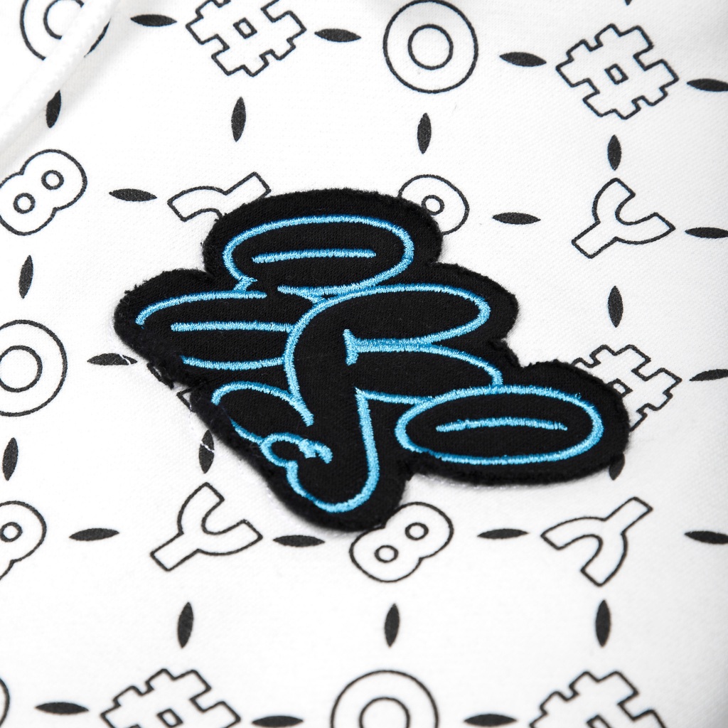 Áo Hoodie Zip Boxy 8YO Monogram - Áo Khoác Nỉ Bông Có Lót Vải Jersey Dây Kéo Unisex Local Brand