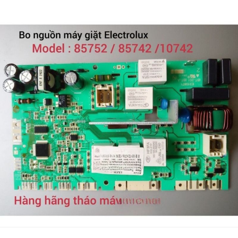Bo nguồn máy giặt Electrolux 85752, 85742, 10742, 10842 tháo máy ok