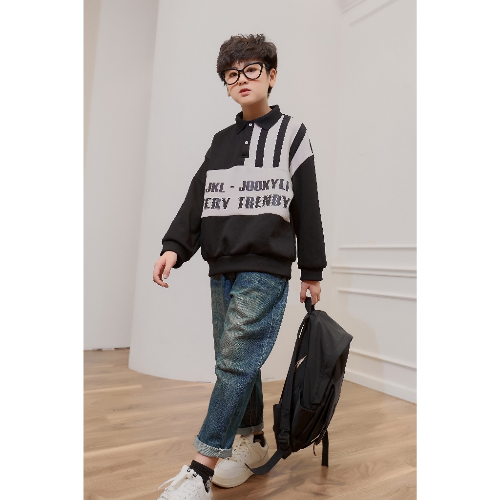 Áo Polo Nỉ Hàn Trendy -58B0649