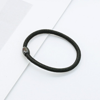 Dây buộc tóc đen phối 1 hạt