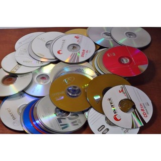 10 dĩa cd vcd dvd ngẫu nhiên cũ