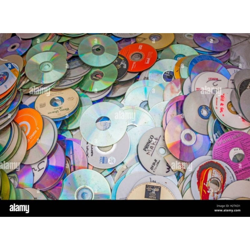 10 Dĩa CD VCD DVD ngẫu nhiên cũ