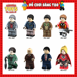 Xếp hình Minifigure DC Comics Siêu Anh Hùng và Kẻ phản diện Gotham City - Đồ chơi lắp ghép sáng tạo - POGO PG8119