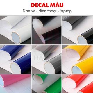 Decal màu dán xe máy bề mặt bóng nhám mờ, đề can xe sh vision giấy decan dán hồ bể cá khổ 0.6mx0.5m