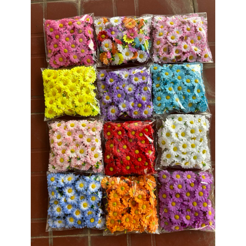 Bịch 50 ->100 Đầu Bông Cúc My siêu xinh_ hoa cúc giả trang trí