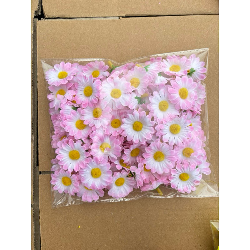 Bịch 50 ->100 Đầu Bông Cúc My siêu xinh_ hoa cúc giả trang trí
