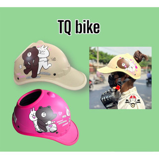 Mũ Bảo hiểm lưỡi trai Buộc tóc Nữ - Khoét đỉnh