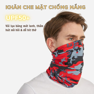 Khăn che mặt Ninja chống nắng vải lụa băng, khăn che mặt đa năng chống nắng nam nữ
