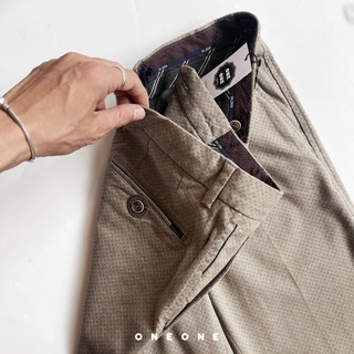 Quần vải Micropattern wool blend pants 9206