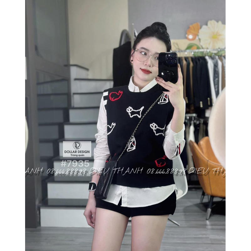 Set Áo Sơ mi mix Gile Thom