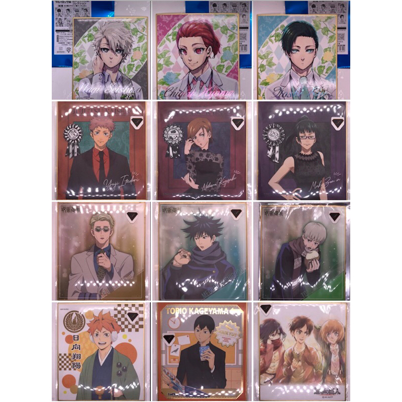 OtakuTPstore Chính hãng nguồn Nhật off official shikishi anime BlueLock Blue Lock Jujutsu Kaisen Haikyuu Attack on Titan