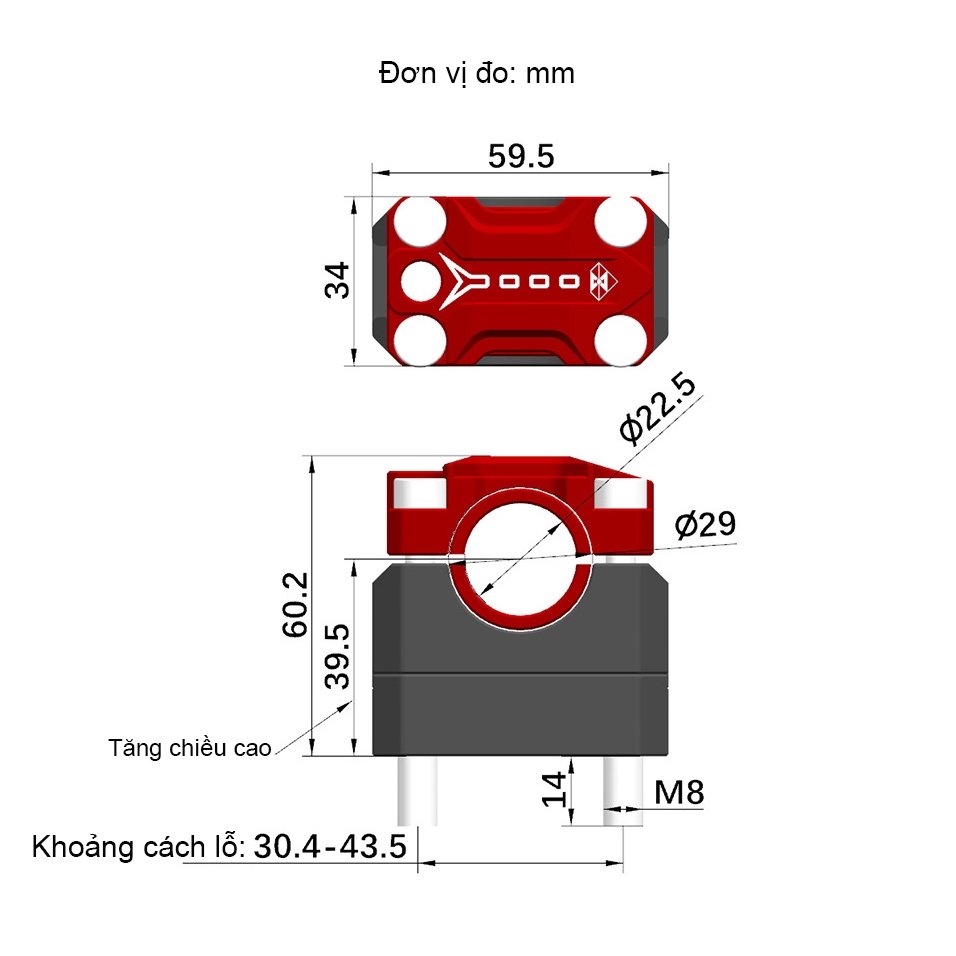 Gù Nâng Ghi Đông Điều Chỉnh Spirit Beast L4 Chính Hãng
