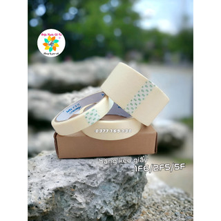 Băng keo giấy 12mm/24mm/48mm - băng keo ghi chú