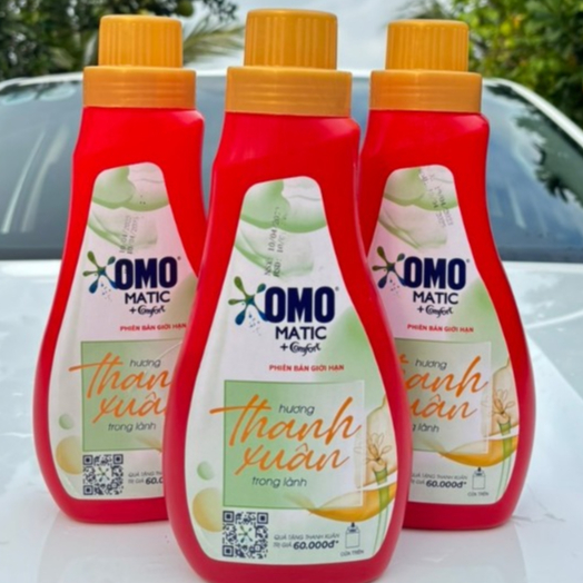 Nước Giặt OMO Matic Comfort Hương Thanh Xuân Trong Lành Chai 720G Phiên Bản Giới Hạn