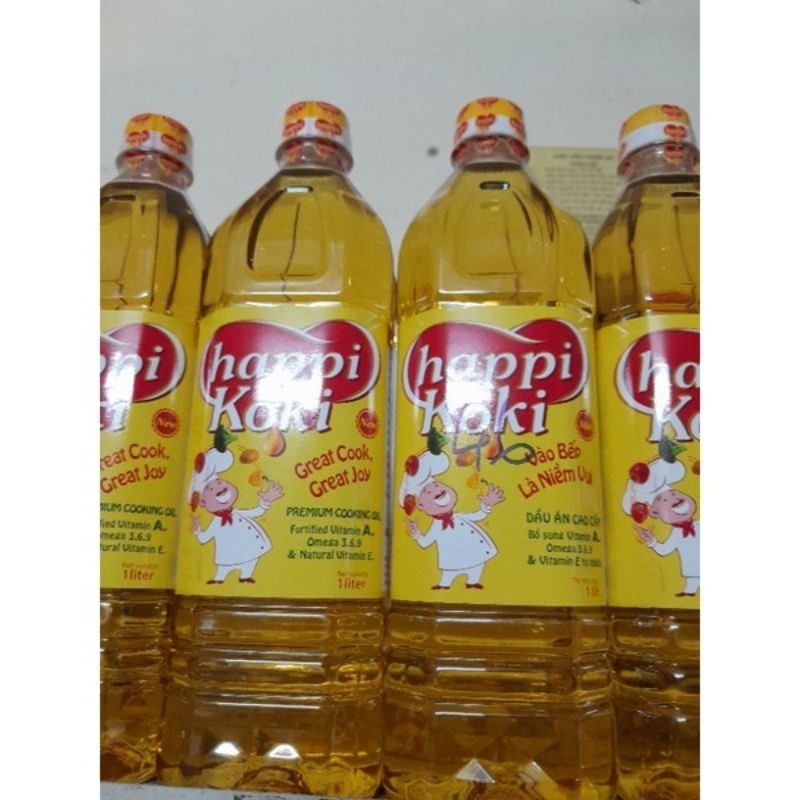 Dầu ăn happi koki chai 1lit